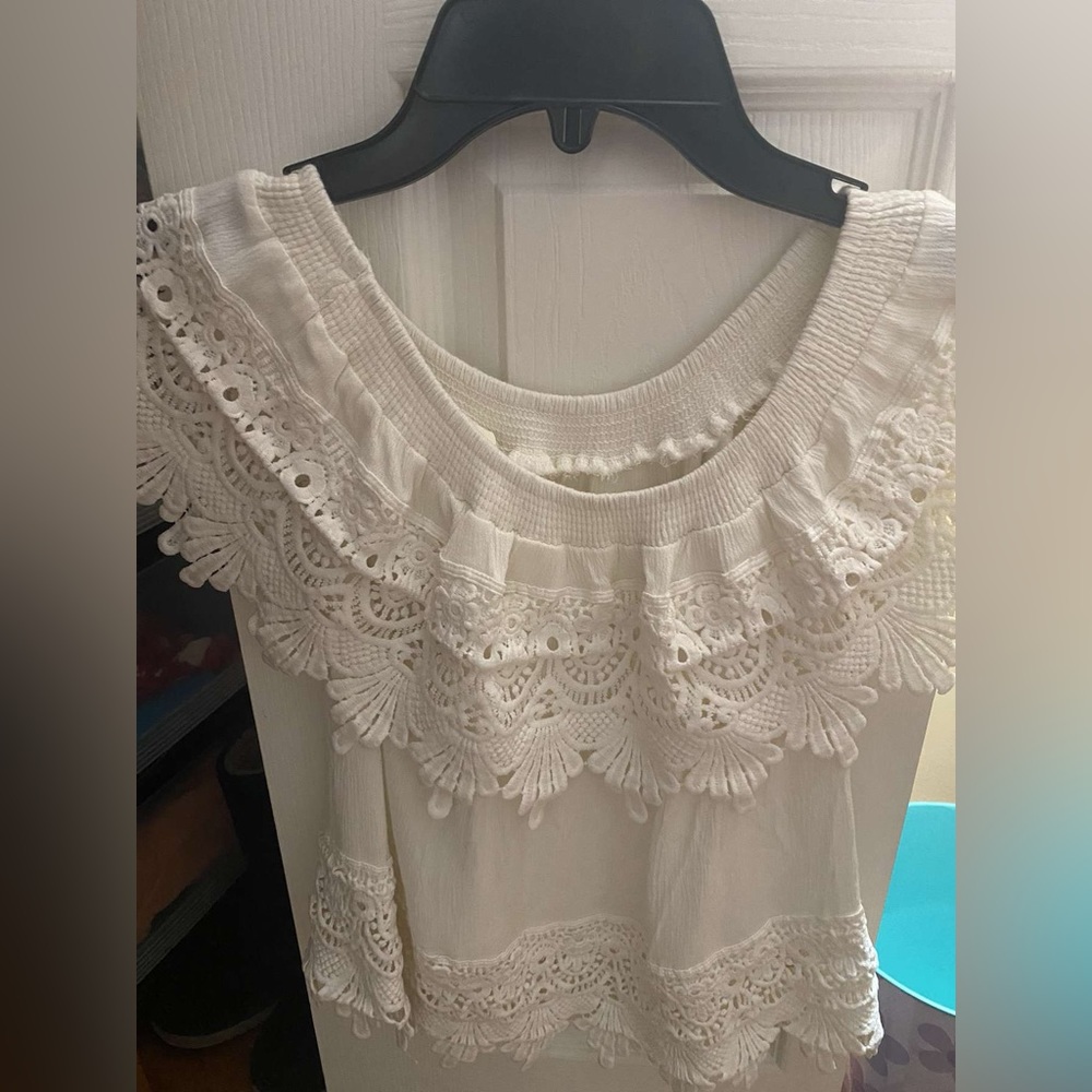 White formal summer top